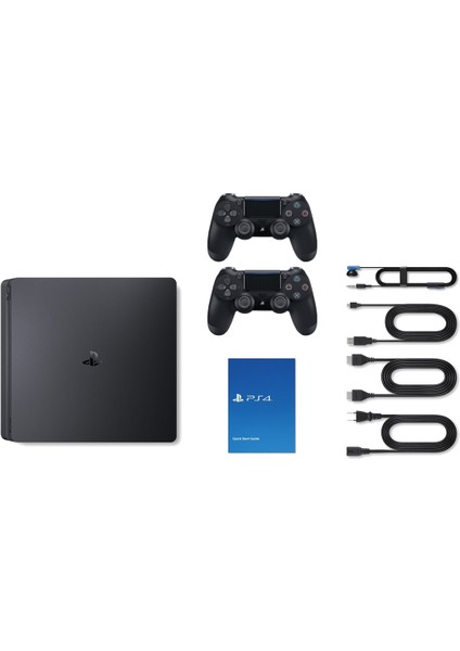 Playstation 4 Slim + 2.Dualshock + Ps4 Pes 2020 + Ps4 Gta 5