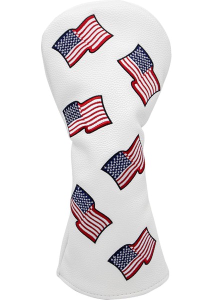 Golf Head, Premium Deri Kapaklar Us Flag Golf Aksesuarları Woods Hibritleri Beyaz 1 (Yurt Dışından) fiyatları