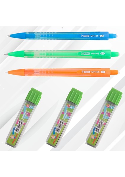0.7mm 3lü Versatil Uçlu Kalem ve Uç Seti