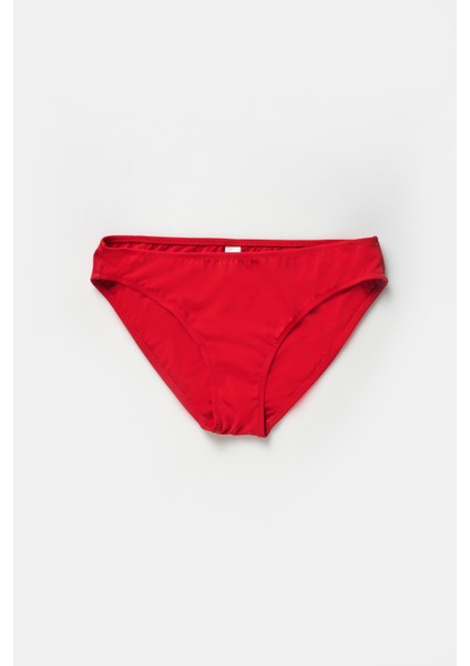 Kırmızı Orta Kenar Tek Bikini Alt
