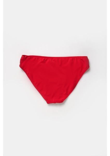 Kırmızı Orta Kenar Tek Bikini Alt