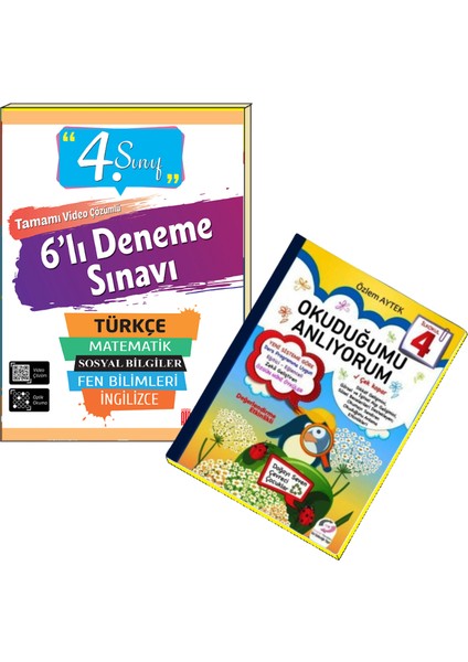 4. Sınıf 6'Lı Deneme Sınavı+Okuduğumu Anlıyorum Kitabı