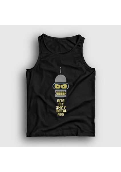Unisex Siyah Bite Robot Bender Futurama Atlet