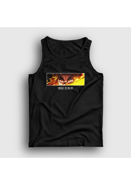 Unisex Siyah Rengoku Anime Demon Slayer Kimetsu No Yaiba Atlet