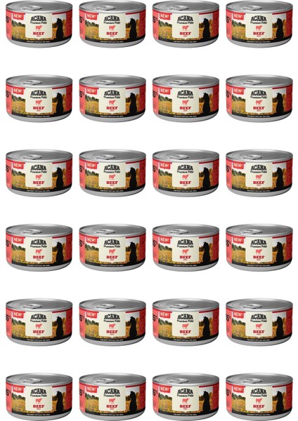 Premium Pate (Ezme) Sığır Etli Kedi Konservesi 85 gr x 24 Adet