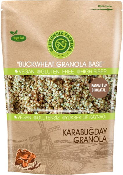 Yulaf Karabuğday Granola 300 gr (Badem ve Çikolatalı)