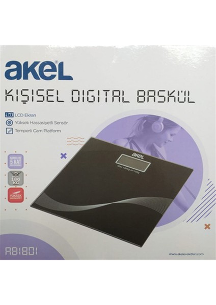 AB1801 Kişisel Cam Baskül