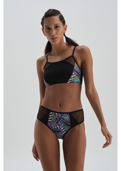Siyah Yüzücü Bikini Üst