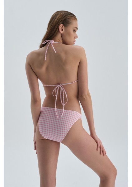 Pembe Beyaz Üçgen Bikini Üst fiyatları