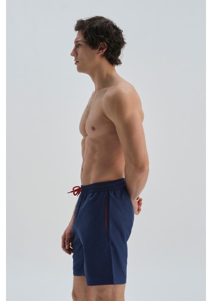 Lacivert Mıcro Orta Düz Şort fiyatları