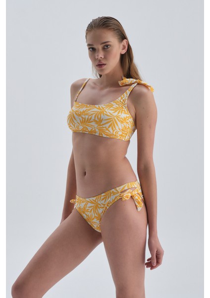 Sarı Bağcıklı Bikini Alt