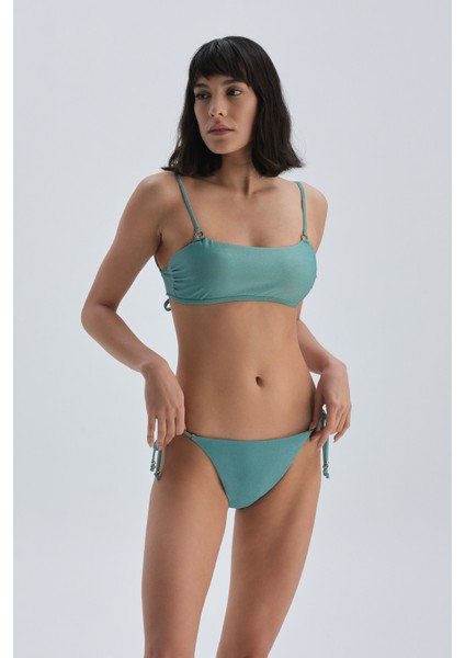 Mint Yeşili Spagetti Bikini Alt