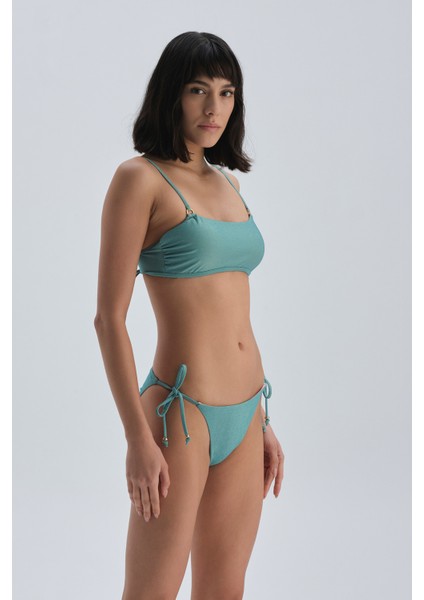 Mint Yeşili Spagetti Bikini Alt modelleri
