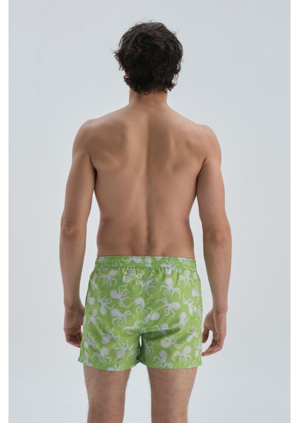 Yeşil Mıcro Kısa Ahtapot Des. Şort fiyatları