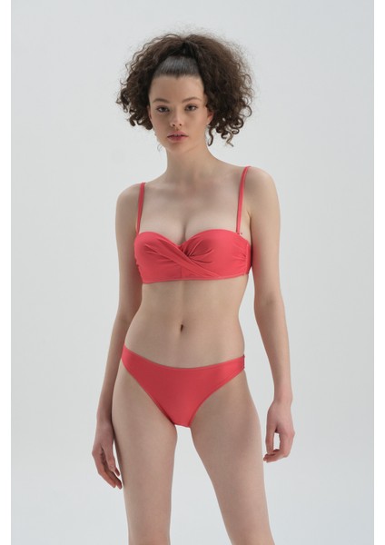 Kırmızı Düşük Bel Bikini Alt