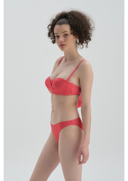 Kırmızı Düşük Bel Bikini Alt fiyatları