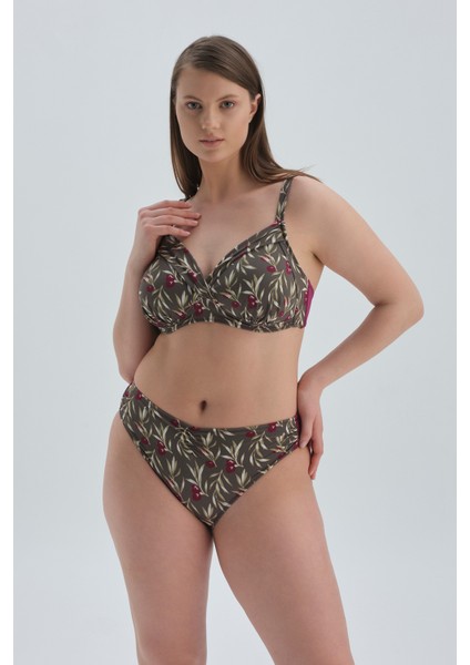 Mürdüm Toparlayıcı Yüksek Bel Bikini Alt