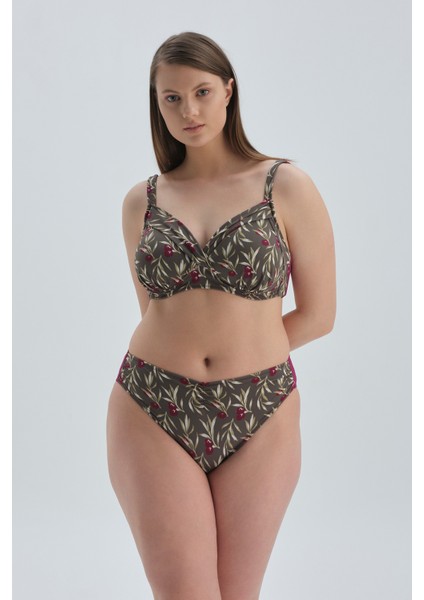Mürdüm Toparlayıcı Yüksek Bel Bikini Alt