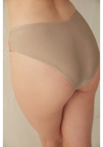Çok Renkli Amelie Bikini Altı Bej
