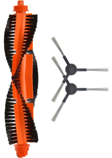 Xiaomi Mop Pro STYJ02YM (Siyah) Uyumlu Yedek Ana Fırça ve Yan Fırça-3 Parça