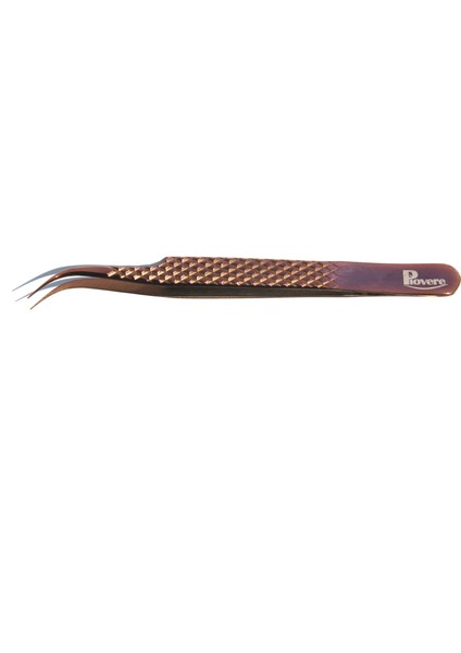 Piover 4'lü Set Çantalı Ipek Kirpik Cımbızı (Bronz Rengi)