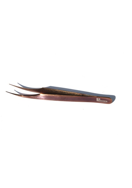 Piover 4'lü Set Çantalı Ipek Kirpik Cımbızı (Bronz Rengi)
