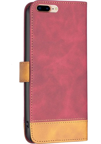 iPhone 8 Plus / 7 Plus Için Telefon Kılıfı - Bordo (Yurt Dışından) fırsatları