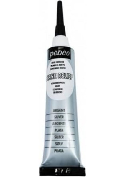 Cam Boyası Kontur Gümüş Yaldız 20 ml Art 773