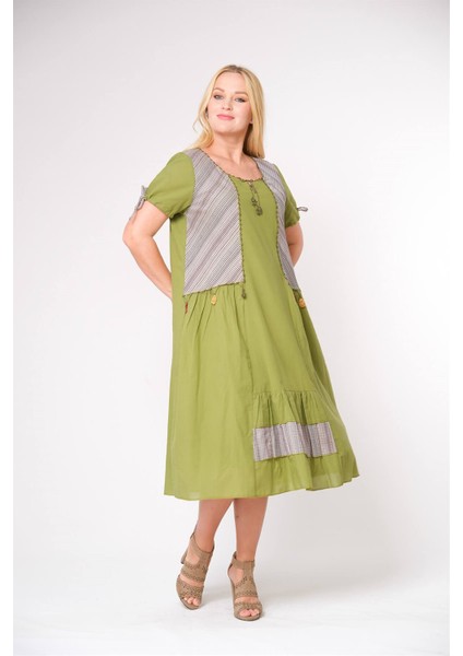 Otantik Bohem Etnik Pamuklu Elbise