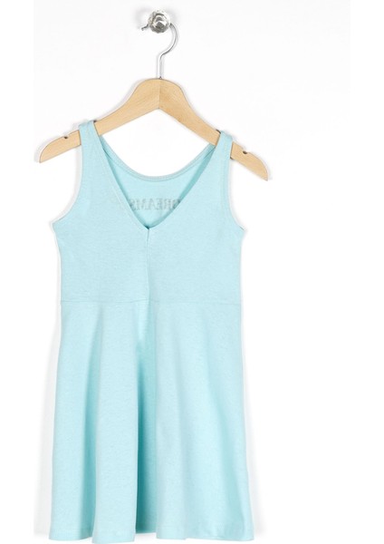 Kız Çocuk Regular Fit Dream Baskılı Kolsuz Elbise