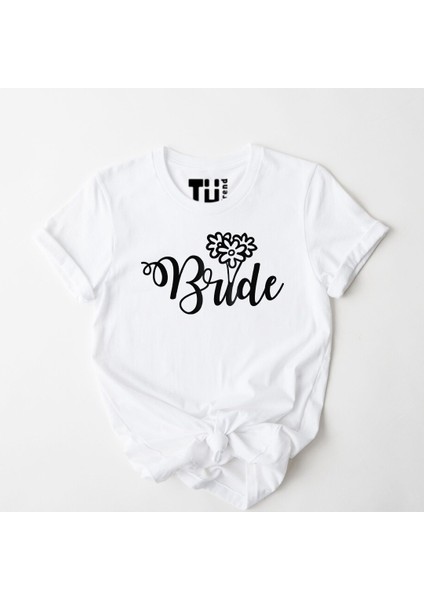 Bride Baskılı Unisex Pamuklu Tshirt fiyatları