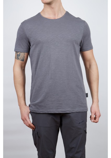 Albino Basic T-Shirt Antrasit