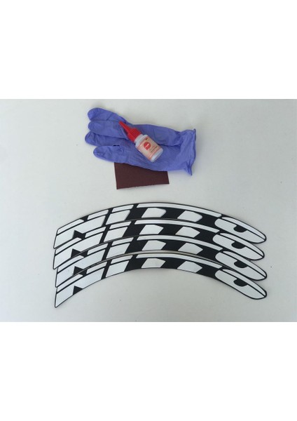 Nitto Beyaz Kalıcı Lastik Yazısı Nitto Sticker 8 Kit Büyük Boy fiyatları
