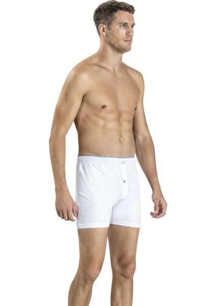 Erkek Beyaz Pamuklu Boxer 127 fiyatları