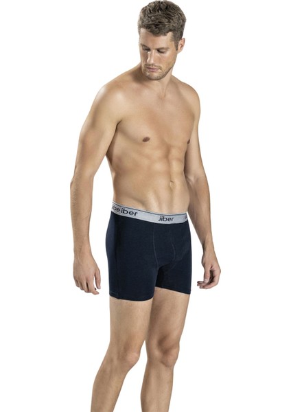 Erkek Lacivert Pamuklu Likralı Boxer 156