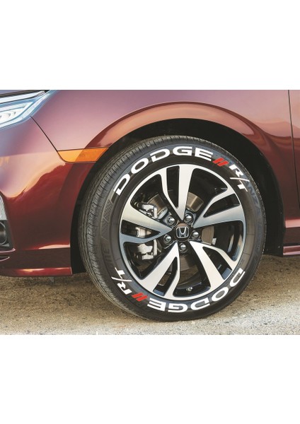 Dodge Rt Beyaz Kalıcı Lastik Yazısı Dodge Rt Sticker 8 Kit