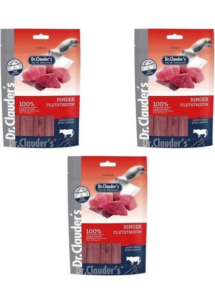 Dr. Clauder's Beef Biftekli Köpek Ödül Çubukları 80 gr x 3 Adet