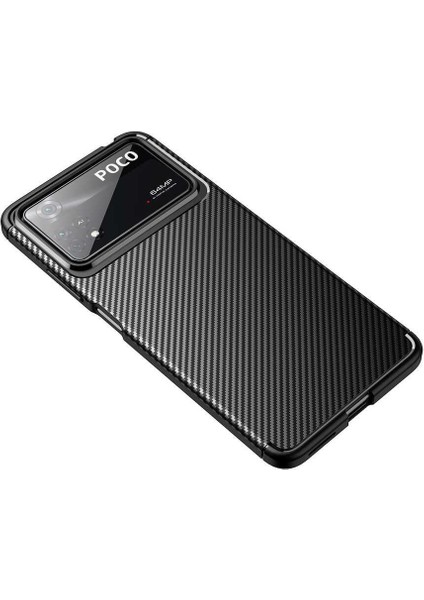 Xiaomi Poco X4 Pro 5g Kılıf Negro Karbon Desen Silikon + Temperli Kırılmaz Cam fiyatları
