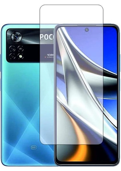 Xiaomi Poco X4 Pro 5g Kılıf Negro Karbon Desen Silikon + Temperli Kırılmaz Cam