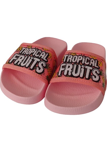 Kız Çocuk Yazlık Terlik Çilek Desen