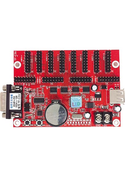 LED Panel Kartı 8li TF-M6UR * (TF-C3U) Usb+Rs 232