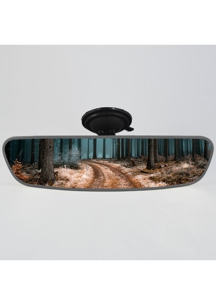 Pırlanta-5 Vantuzlu Universal Dikiz Aynası 25X6 cm Gri