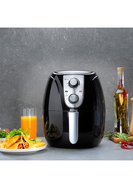 Thermochef Smart Airfryer/Sıcak Hava Fritözü-Siyah