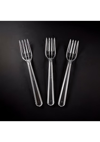 Lüx Plastik Çatal Gold .500 Adet. 5 Paket 100'LÜ Lüx-Çatal