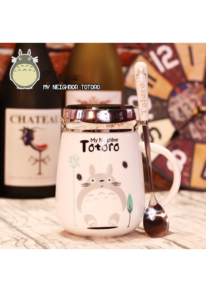 Sevimli Totoro Kahve Kupa Seramik Süt Bardağı Yaratıcı Kupa(Yurt Dışından)