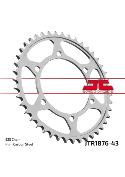 Arka Dişli Jtr1876, 43T, Yamaha Mt-07 *