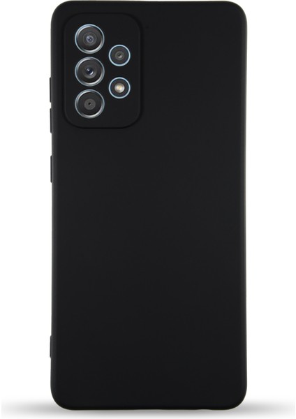 Caseworld Samsung Galaxy A53 5g Kapak Içi Kadife Kamera Korumalı Lansman Silikon Kılıf - Siyah