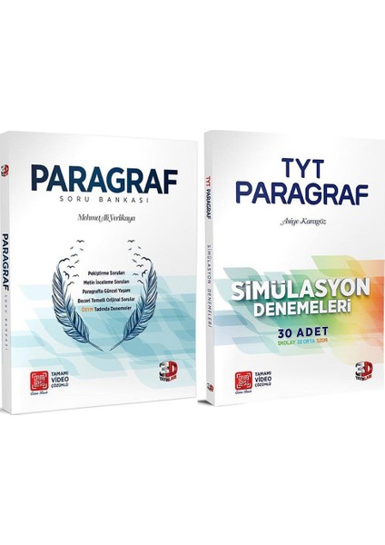 3D Yayınları TYT Paragraf Simülasyon Soru Bankası ve Deneme Seti 2 Kitap