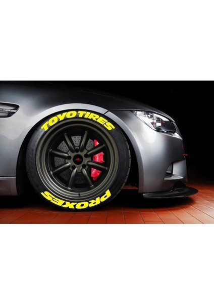 Toyo Tires Proxes Sarı Kalıcı Lastik Yazısı Toyo Tires Proxes Sticker 4 Kit