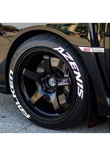 Falken Azenis Beyaz Kalıcı Lastik Yazısı Falken Azenis Sticker 8 Kit Büyük Boy